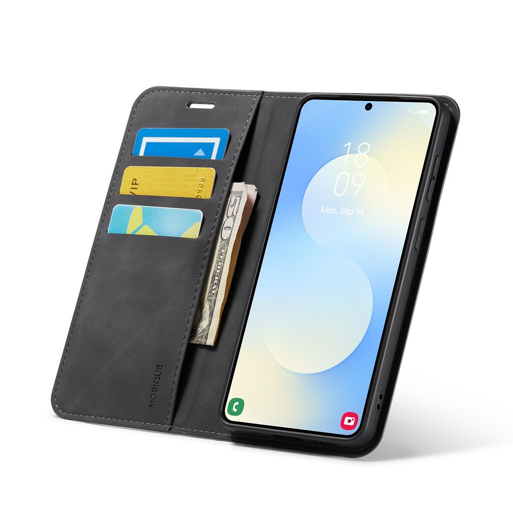 Mobique Samsung Galaxy S26 Plus Lommeboketui Slim – Svart