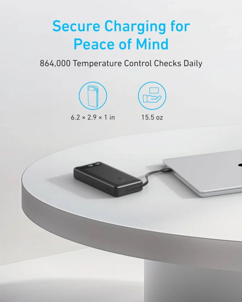 Anker PowerCore 20000 mAh 87W – Kraftig USB-C / USB-A Powerbank