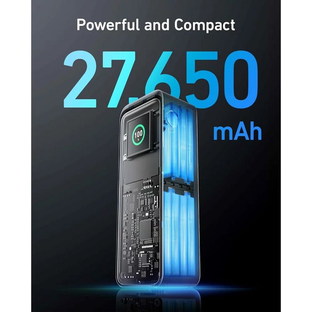 Anker Prime 27650 mAh 250W Powerbank - Sort