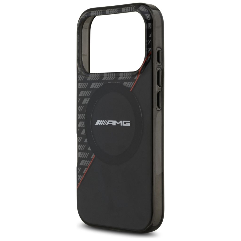 Mercedes AMG IML Double Layer Rhombs MagSafe -kuori till iPhone 18 Pro/17 Pro - Musta