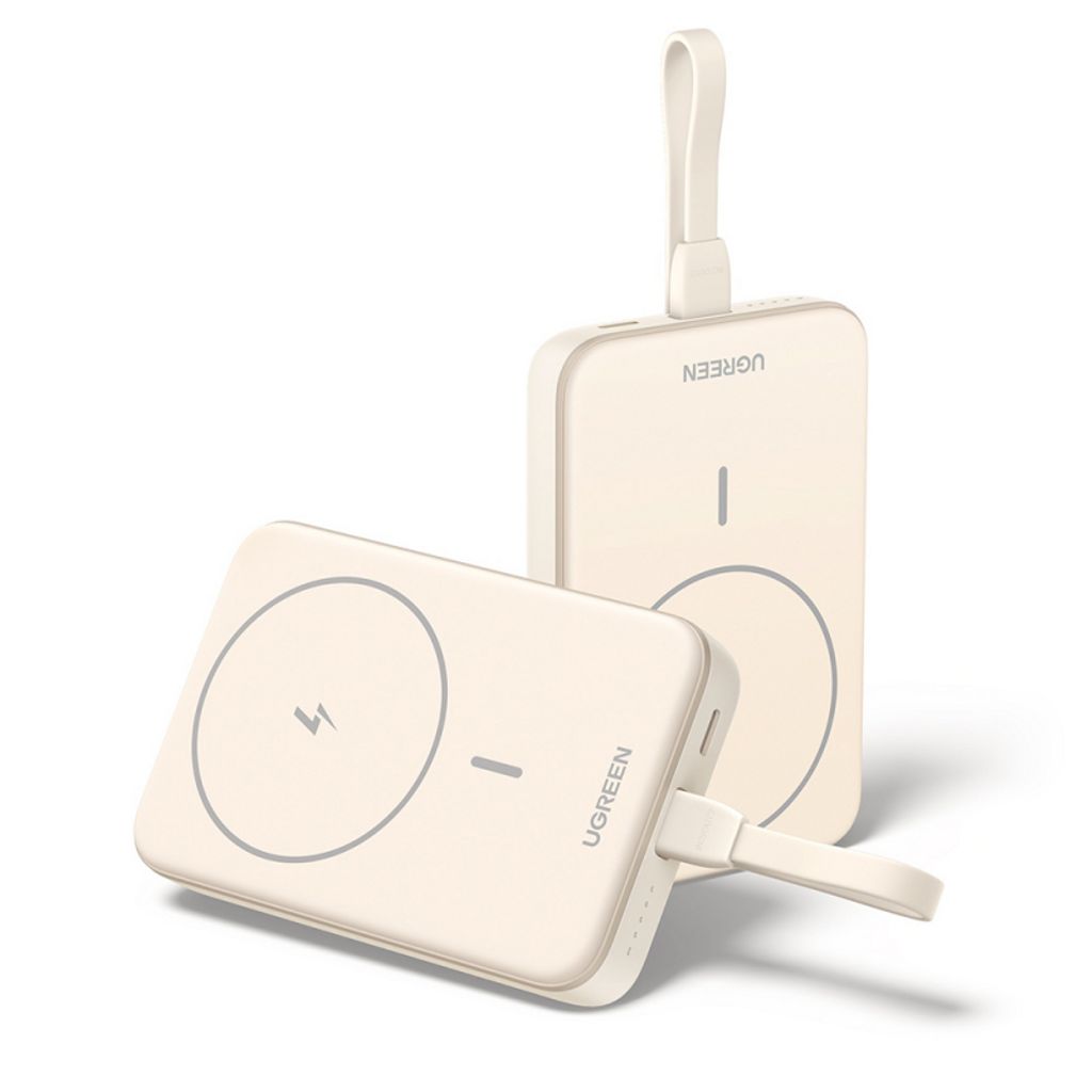 UGREEN PB760 Trådlös Powerbank 10000mAh, 20W, PD + FQI - Beige