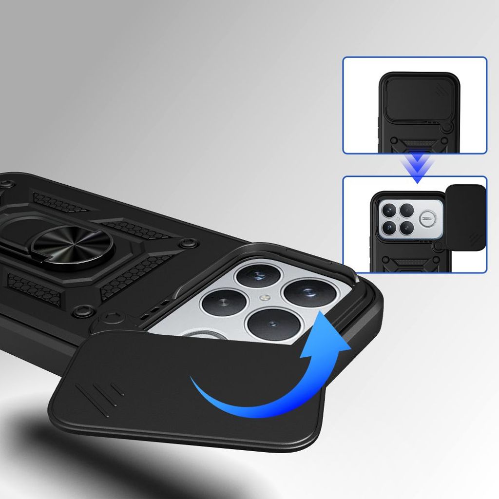 Tech-Protect CamShield Pro Cover til Xiaomi Poco F8 Ultra - Sort