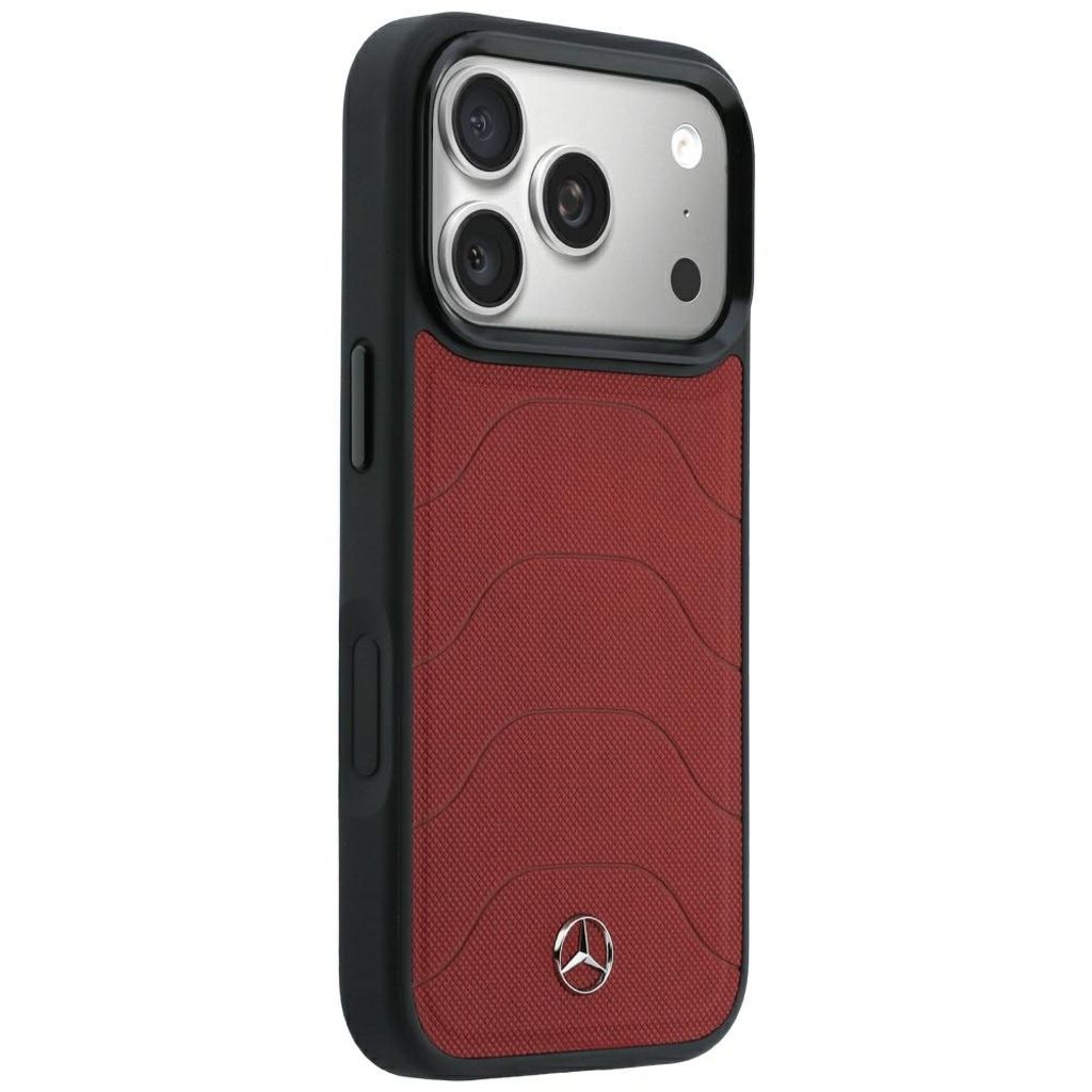 Mercedes Bow Lines MagSafe -kuori till iPhone 18 Pro Max/17 Pro Max - Punainen/Musta
