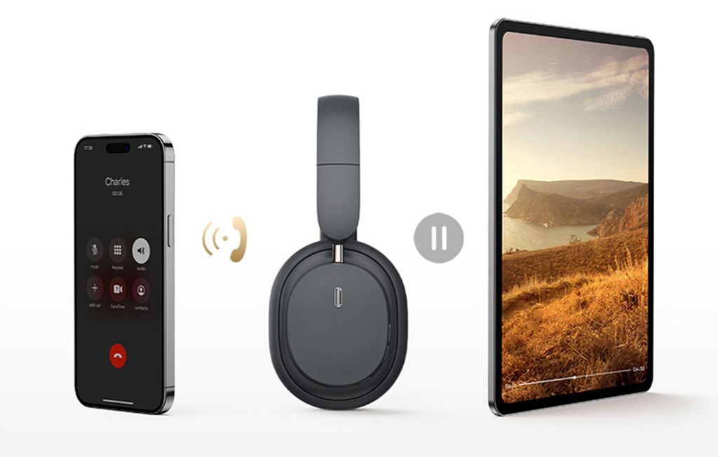 Baseus Bluetooth-kuulokkeet Over-Ear Bowie D05 - Harmaa
