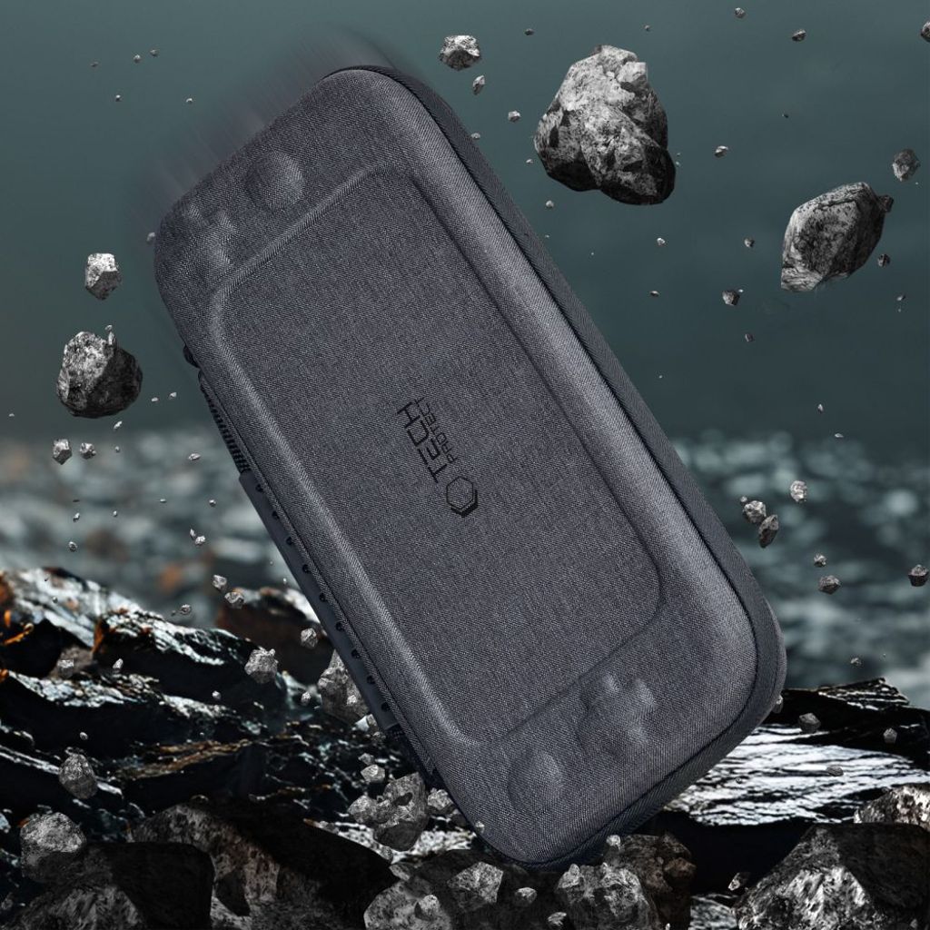 Tech-Protect Hardpouch etui til Nintendo Switch 2 - grå