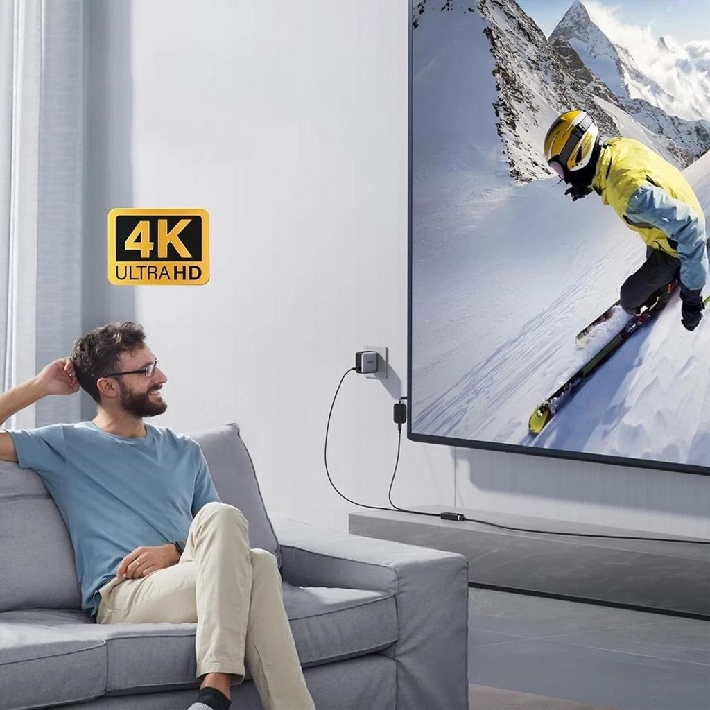 UGREEN CR110 Ethernet-adapter RJ45, USB/USB-C - svart