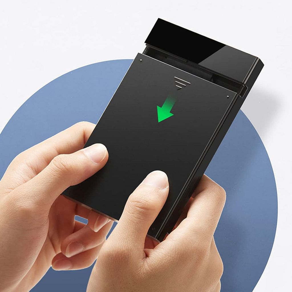 UGREEN Eksternt kabinet til 2,5 tommer HDD/SSD SATA, USB-C, sort