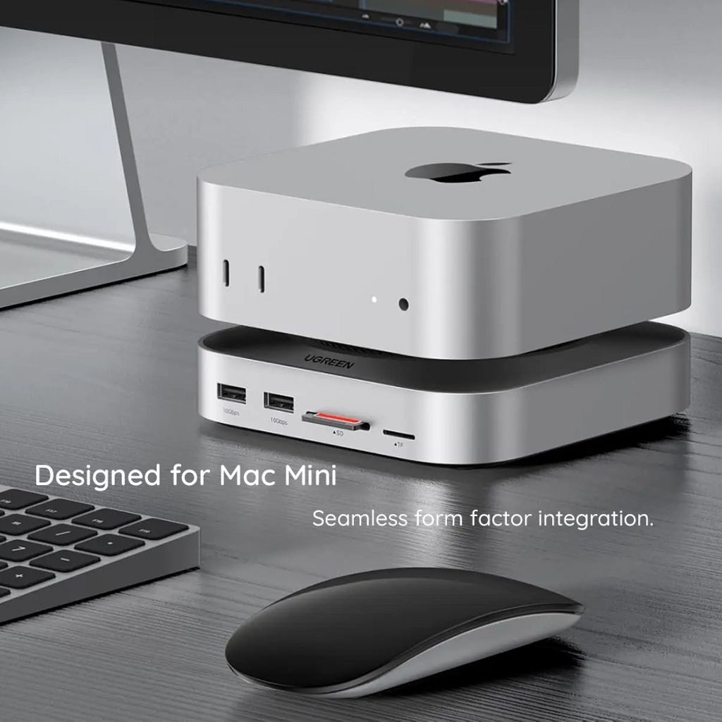 Ugreen CM841 USB-C-hub for Mac Mini M4 – svart