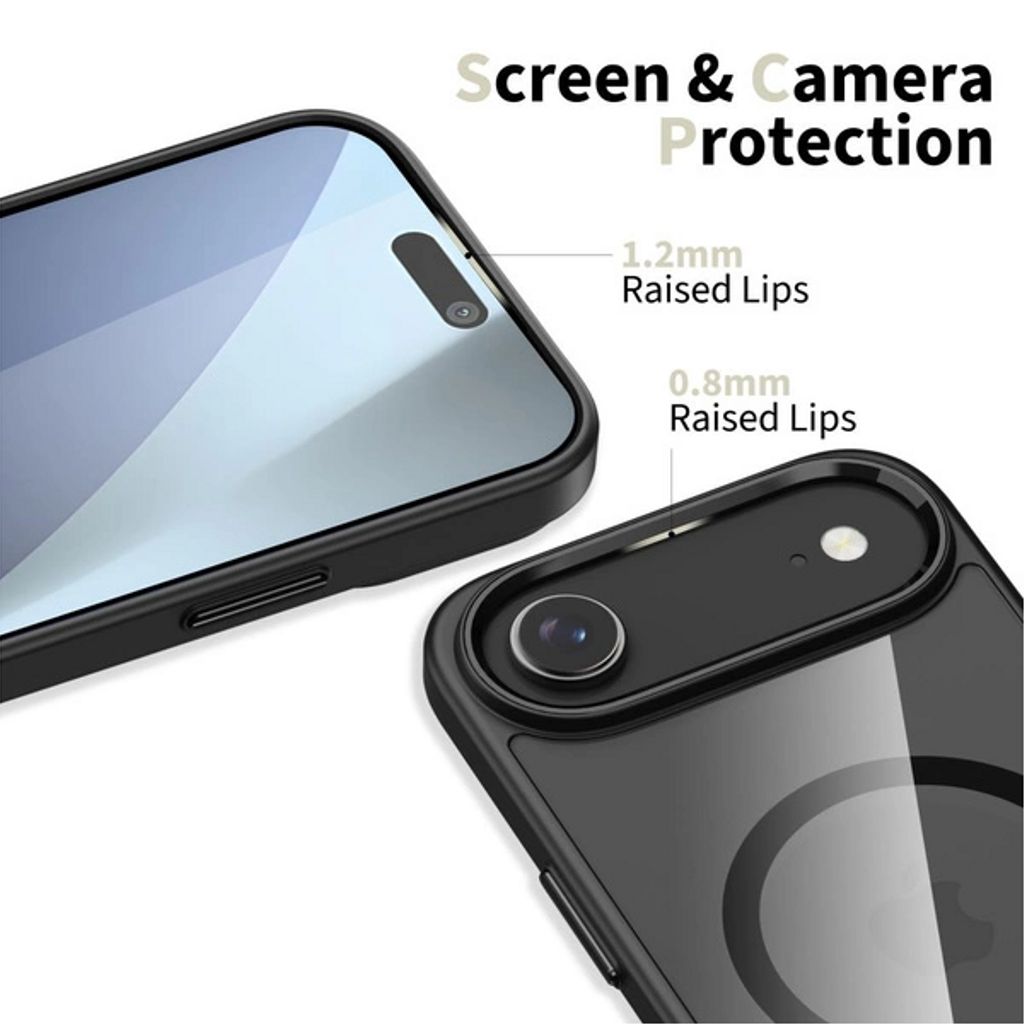 Tech-Protect MagFlex MagSafe Case for iPhone Air - Clear Black