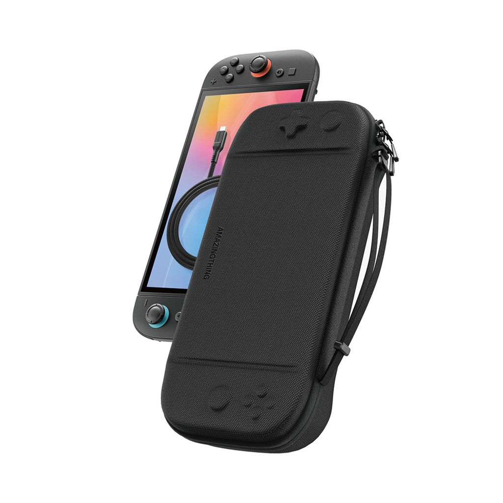 AmazingThing PlayShield EDC Beskyttelsesetui til Nintendo Switch 2 - Sort