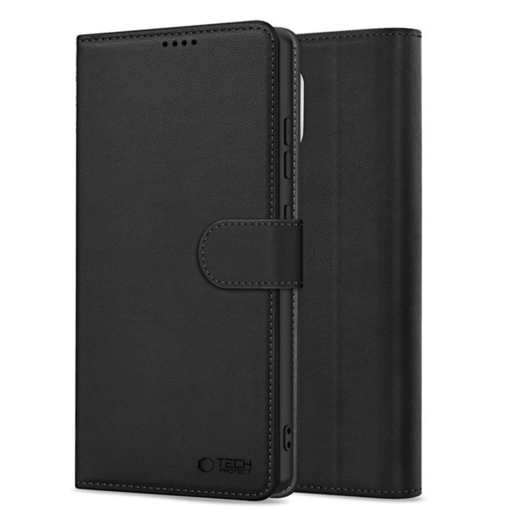 Tech-Protect Wallet Cover for Samsung Galaxy S25 FE - Black