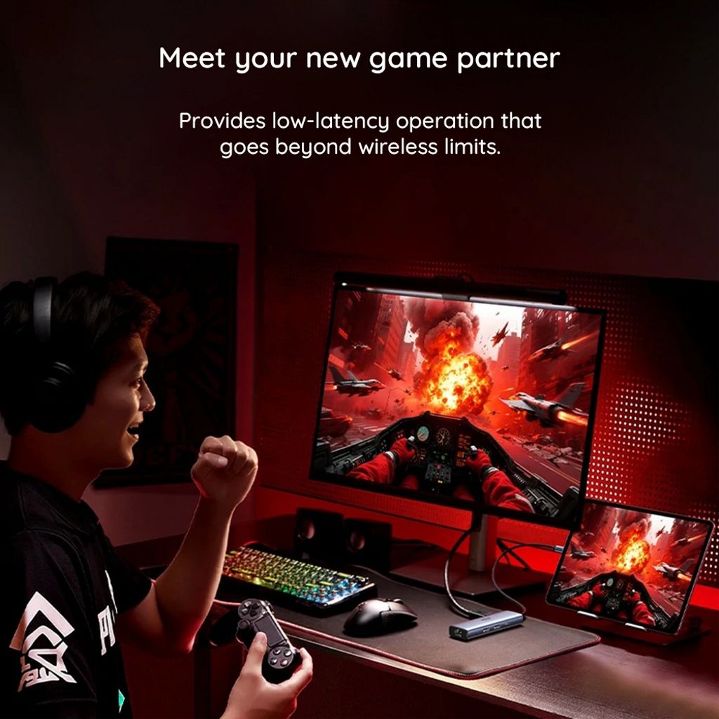 UGREEN CM512 USB-C-keskitin 6in1, jossa 1x USB-C/2x USB-A/1x RJ45/1x DisplayPort - harmaa