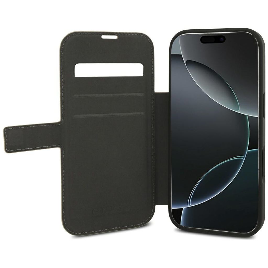 Guess 4G Metal Logo -kotelo iPhone 18 Pro Max/17 Pro Max:lle - Vaaleanpunainen