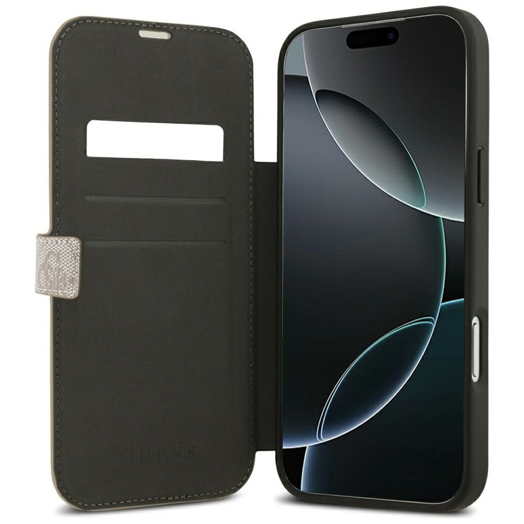 Guess 4G Metal Logo -kotelo  iPhone 18 Pro/iPhone 17 Pro:lle - Vaaleanpunainen