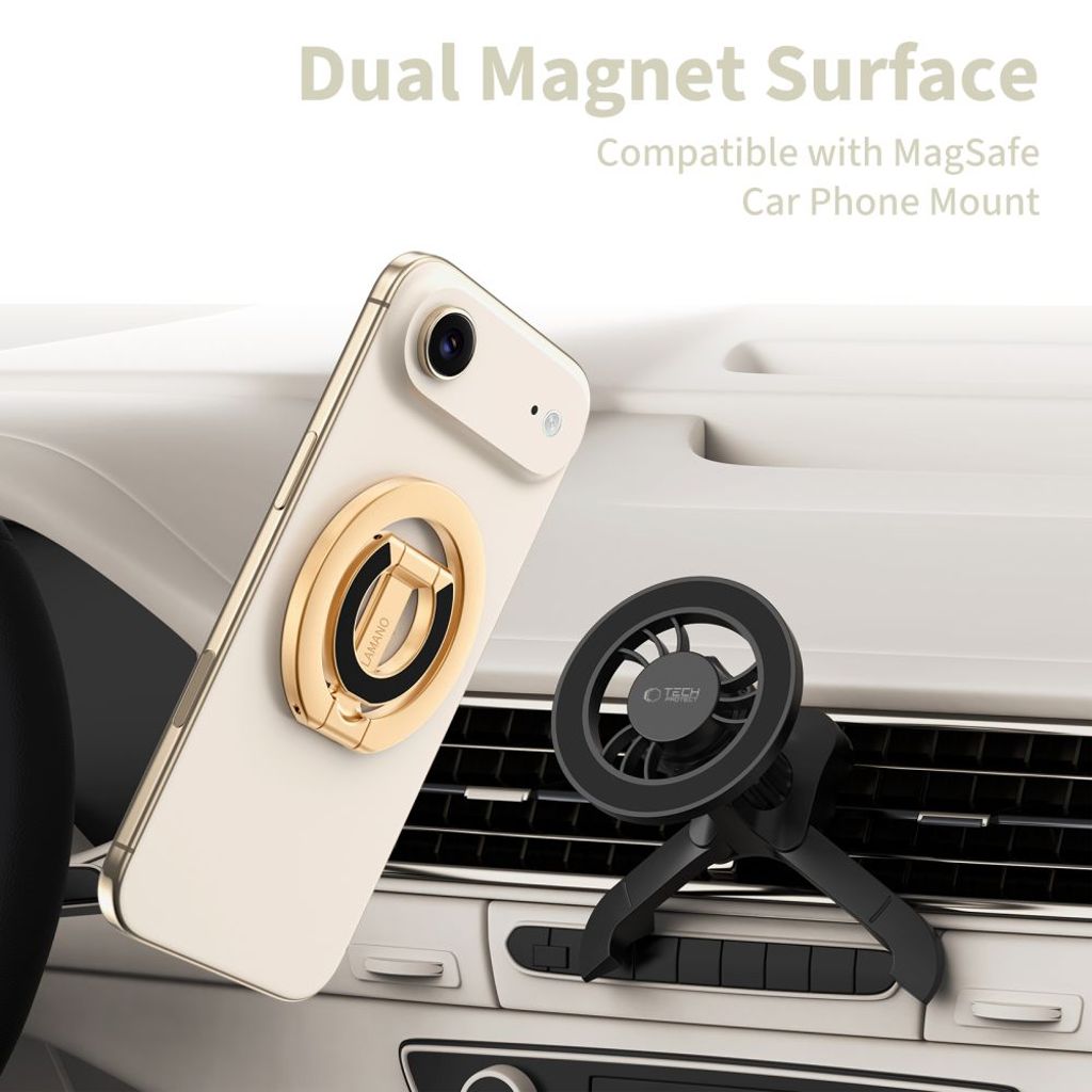 Tech-Protect MMR400 Lamano magnetisk ringhållare – guld