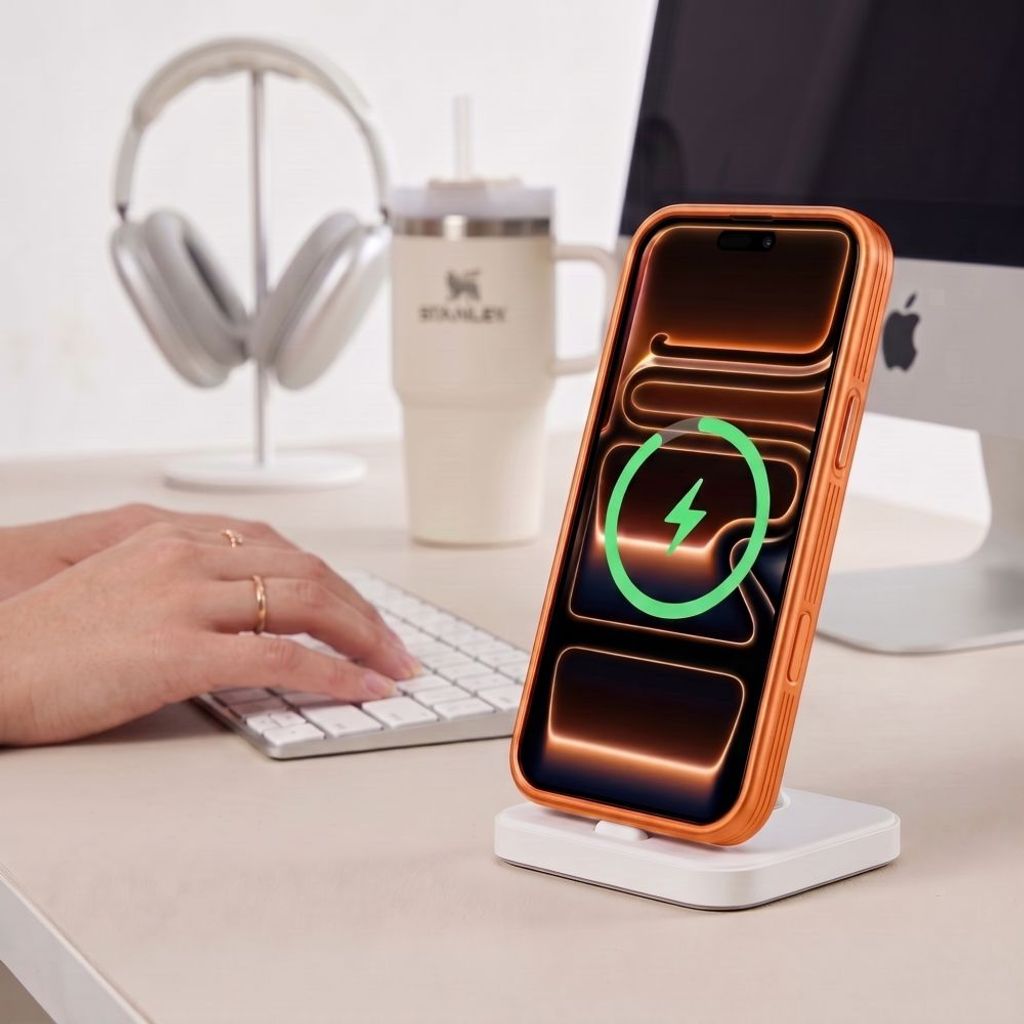 Tech-Protect MagPrime CC MagSafe -kuori iPhone 18 Pro/17 Pro:lle - Oranssi