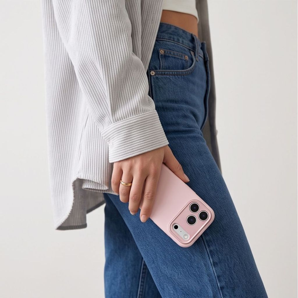 Tech-Protect Uniq CC MagSafe -kuori iPhone 18 Pro/17 Pro:lle - Vaaleanpunainen