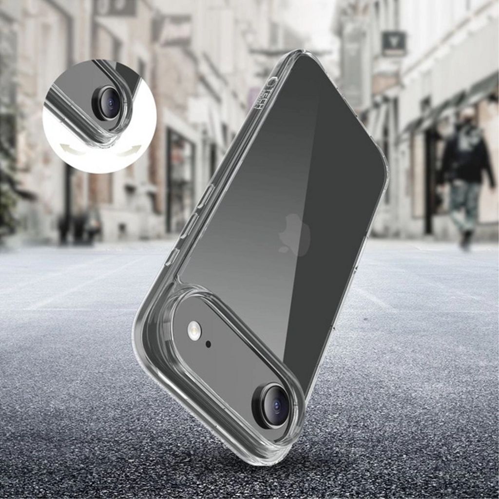 Tech-Protect FlexAir Hybrid Deksel till iPhone Air - Gjennomsiktig