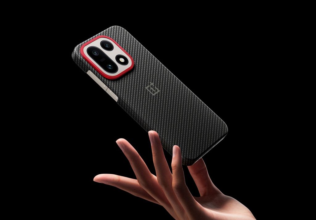 OnePlus 15 Aramid Fiber MagSafe-kompatibelt Deksel – Svart