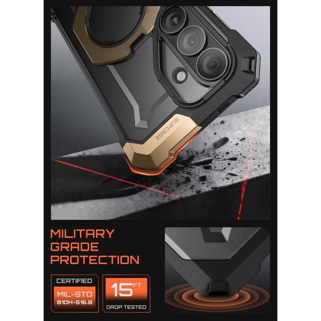 Supcase UB Grip MagSafe Cover til Samsung Galaxy S26 - Sort/Brun