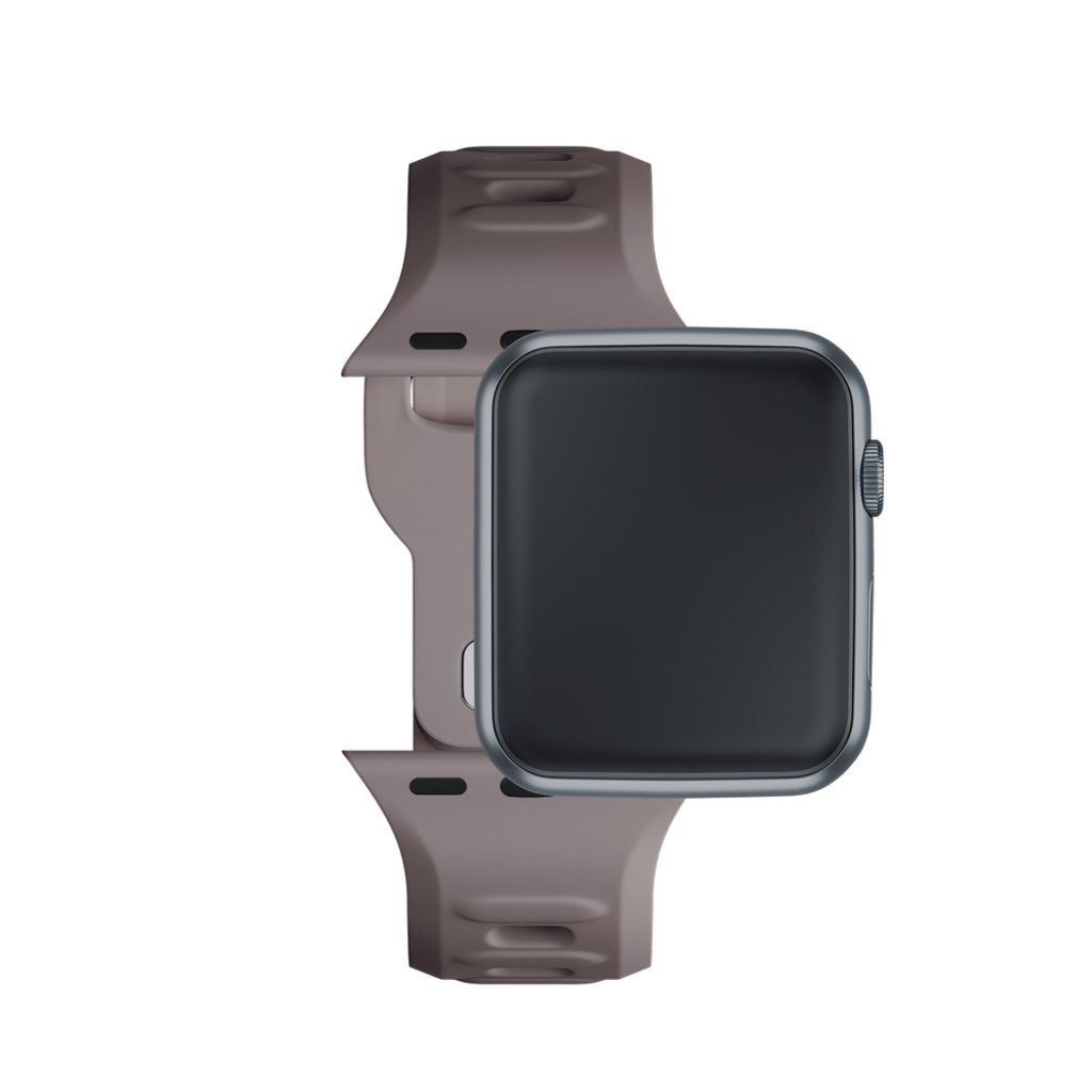 3mk Silikoni Kellonranneke Apple Watch 38/40/41mm  - Tummanharmaa