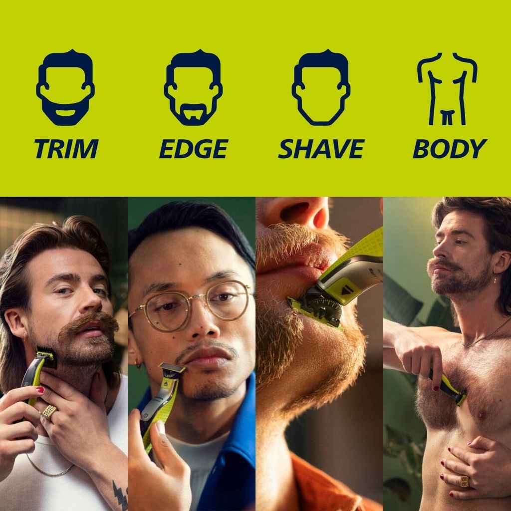 Philips OneBlade Face & Body QP2834/23 – Elektrisk barbermaskine