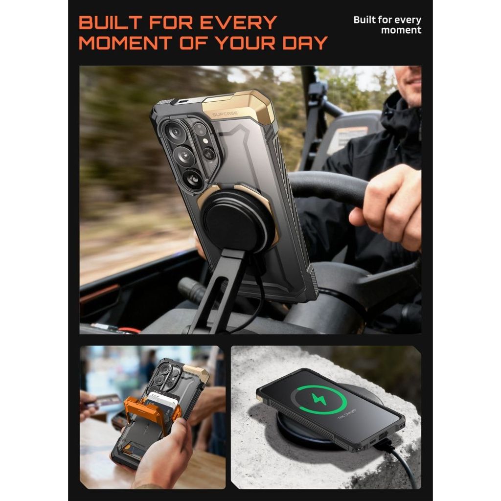 Supcase UB Grip MagSafe Skal till Samsung Galaxy S26 Ultra - Svart/Brun