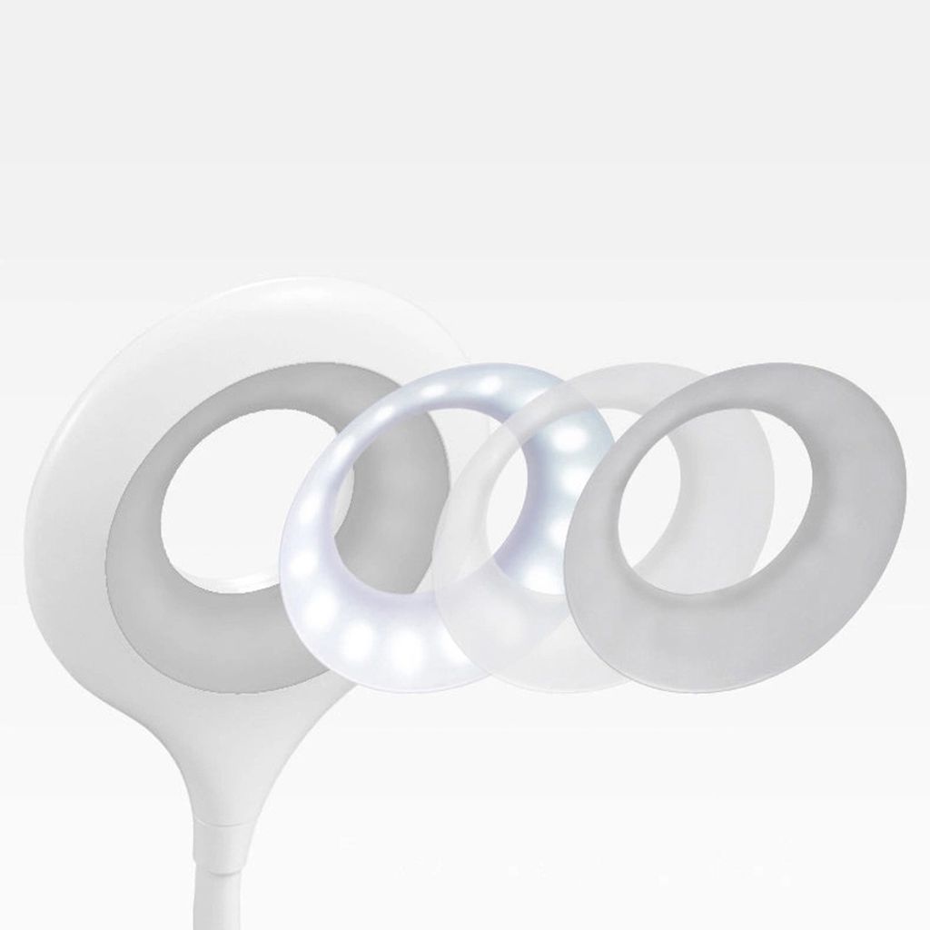 Wozinsky trådløs mini LED-lampe med klips + USB-C-kabel – hvit