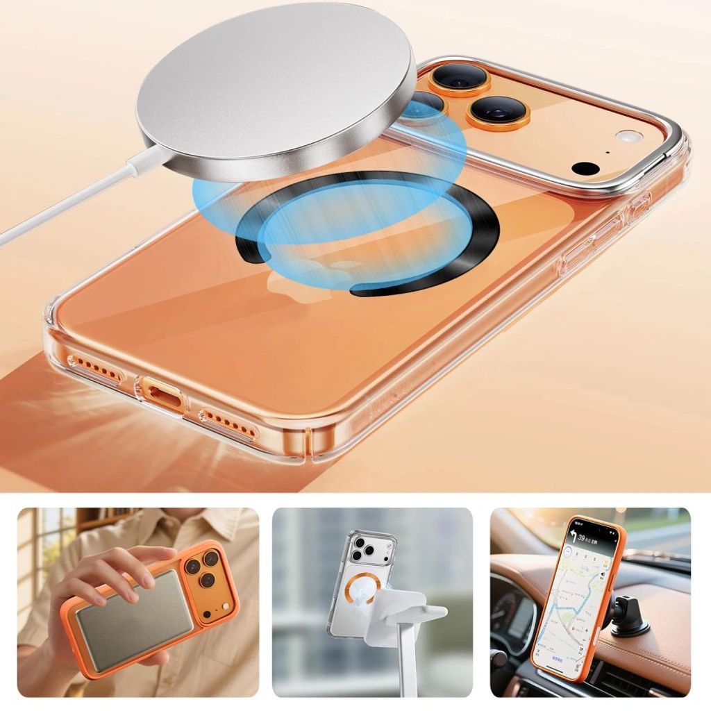 Tech-Protect MMP-210 MagSafe 2-pack magnetisk ring – silver / mörkblå