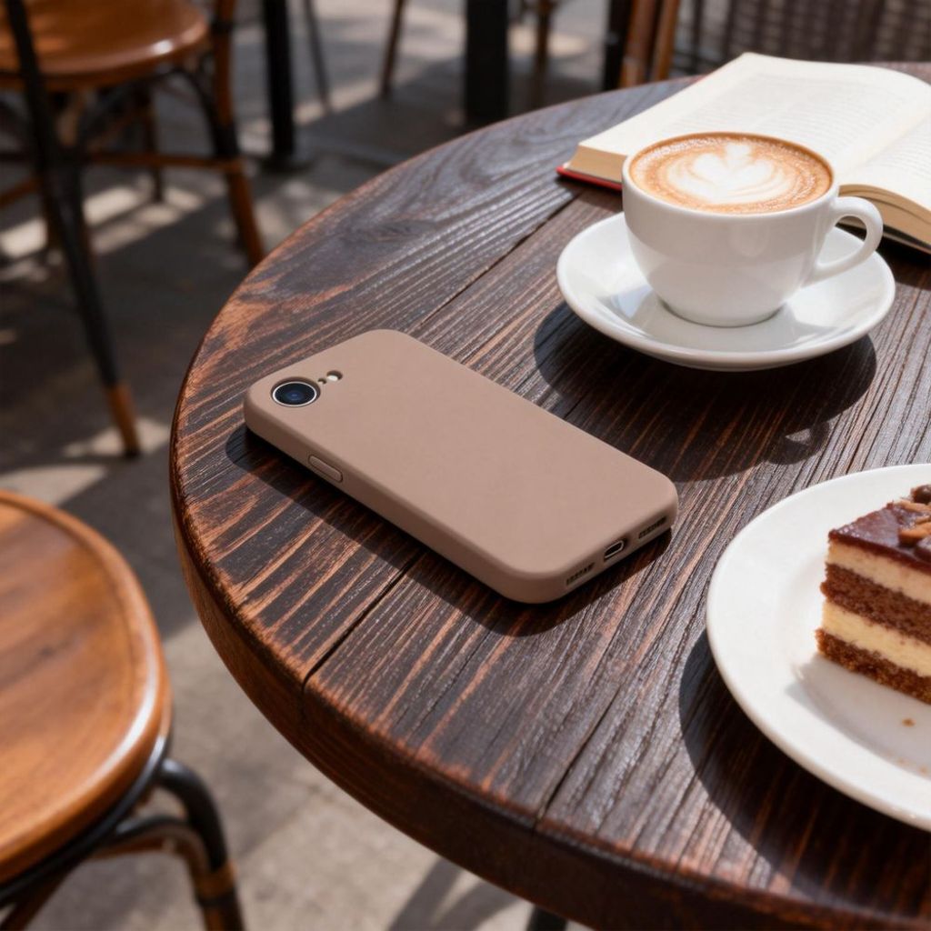 Tech-Protect Silicone MagSafe Cover til iPhone 16E / 17E - Brun