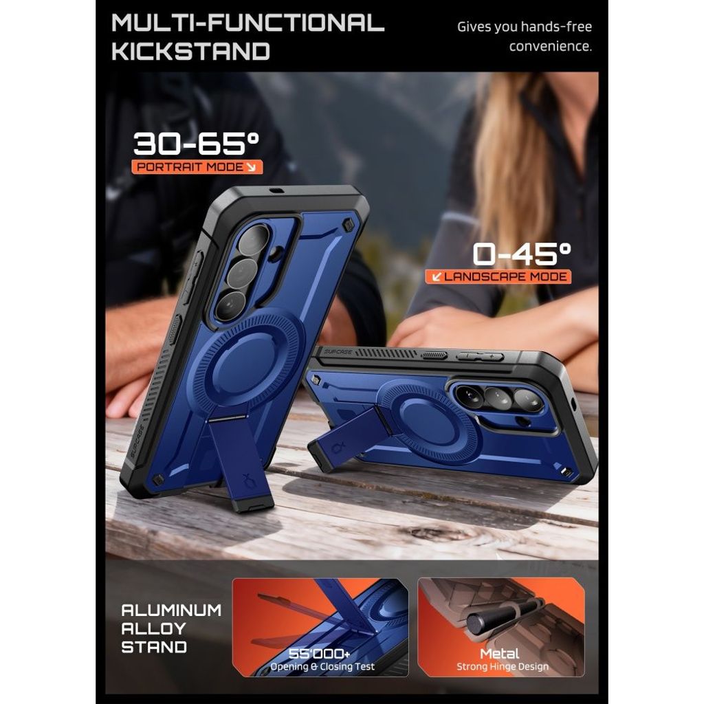 Supcase Unicorn Beetle Pro MagSafe Skal till Samsung Galaxy S26 - Marinblå/Svart