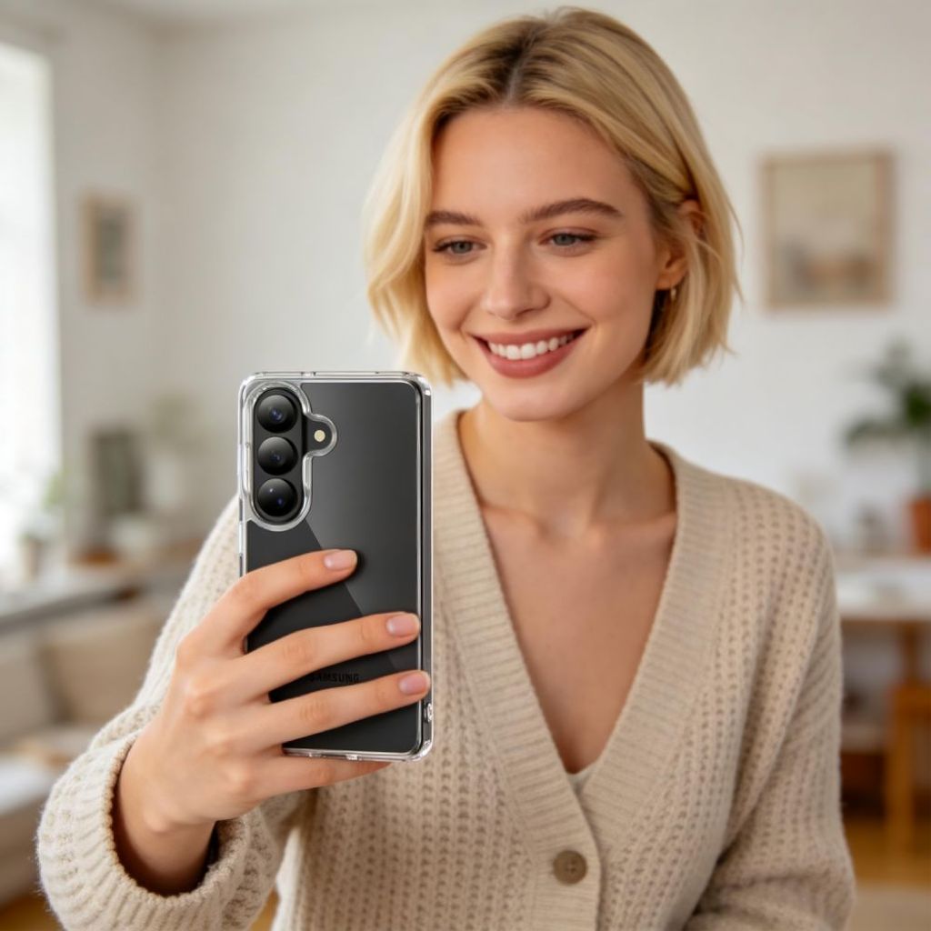 Tech-Protect FlexAir Hybrid Cover til Samsung Galaxy S26 Plus - Gennemsigtig