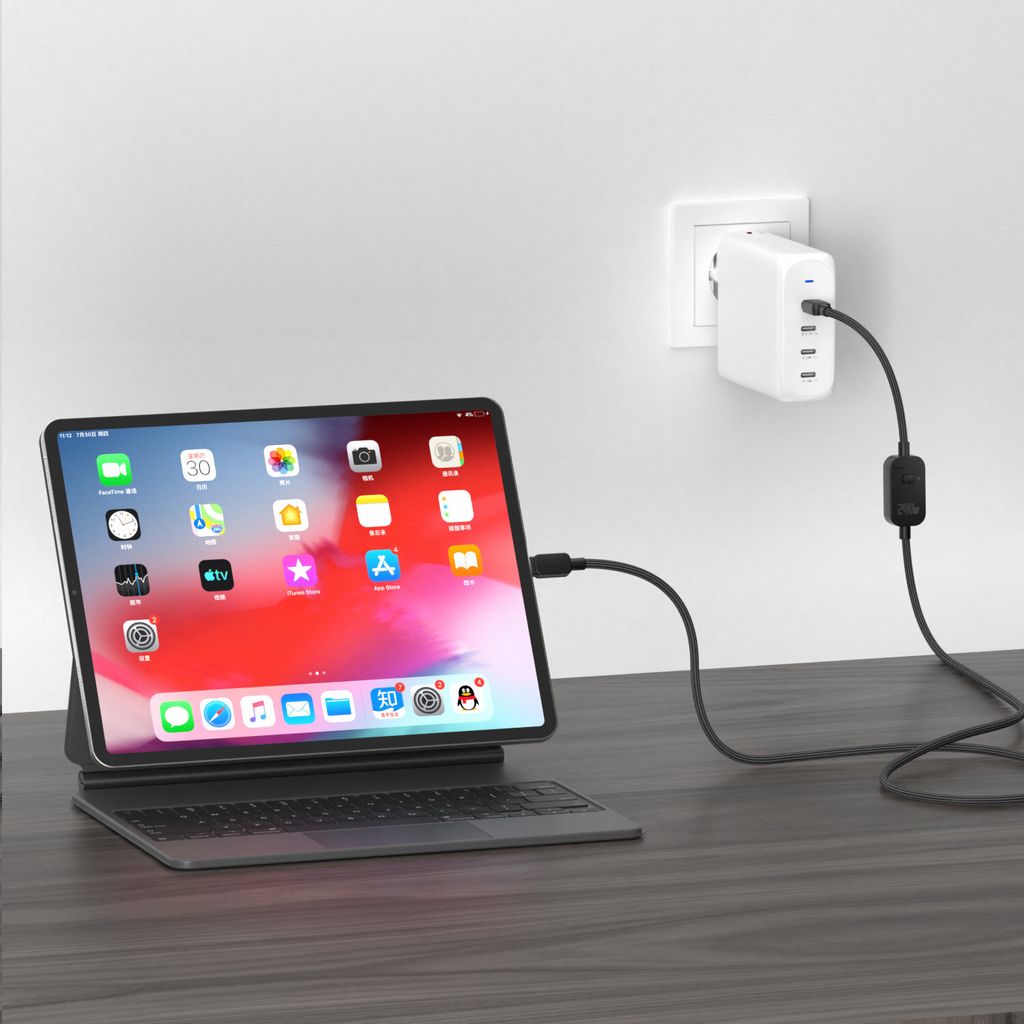 4Smarts PrivacyCord USB-C-kabel 240W, 1,2m - Svart