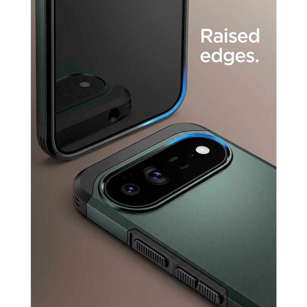 Spigen Tough Armor MagSafe -kuori till Google Pixel 11 Pro - Tummanvihreä