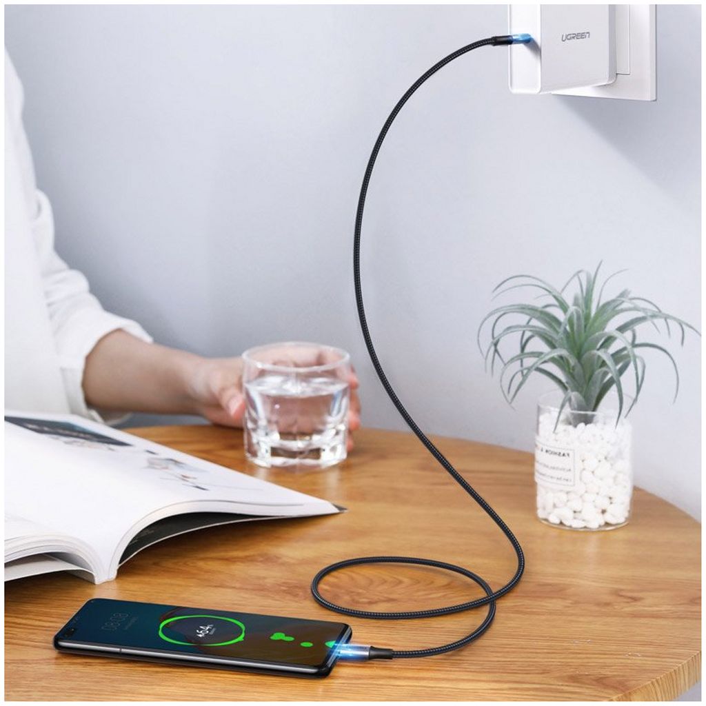 UGREEN US316 USB-C til USB-C kabel 100W – 1 m, grå