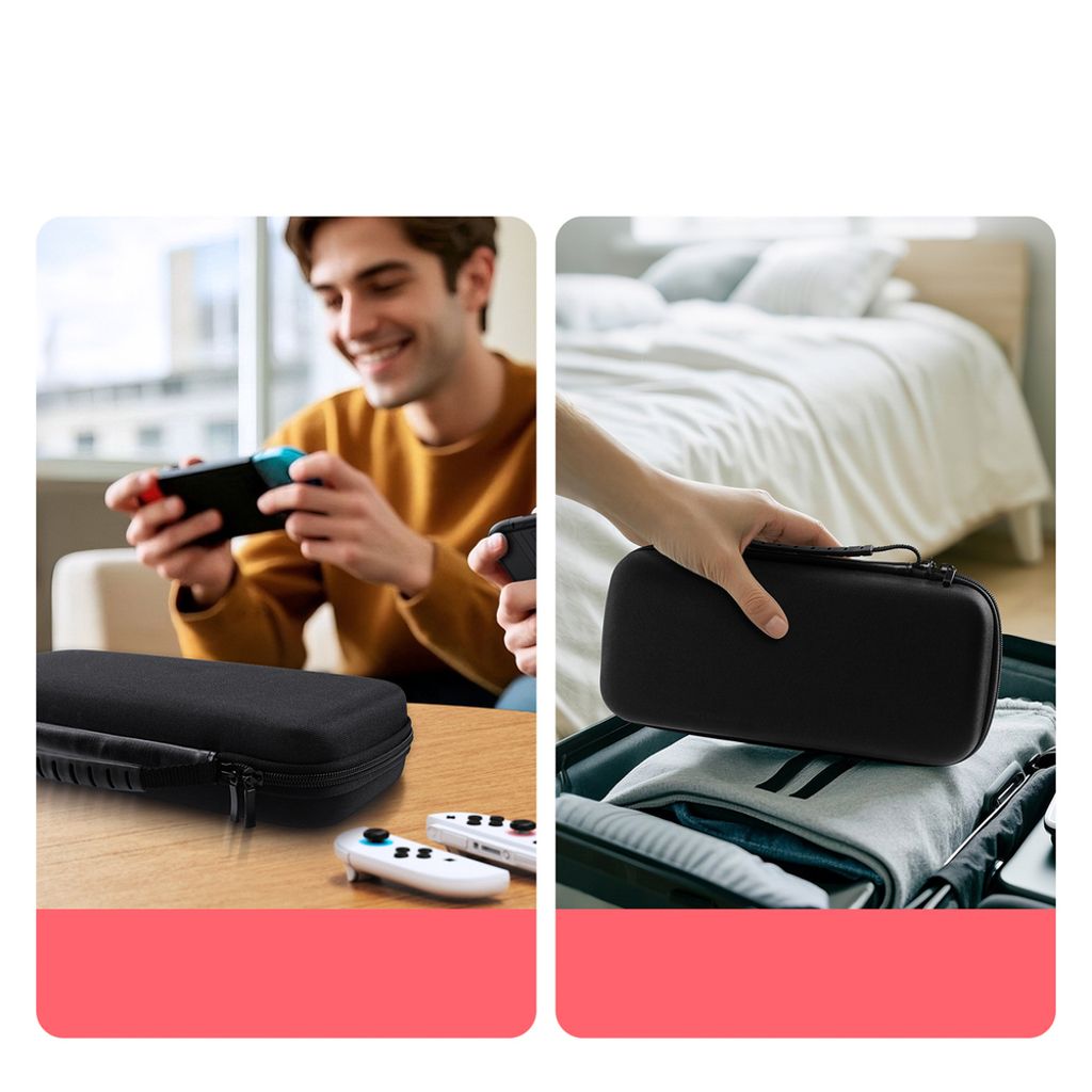 Dux Ducis Nintendo Switch 2-fodral med handtag och spelfack - svart