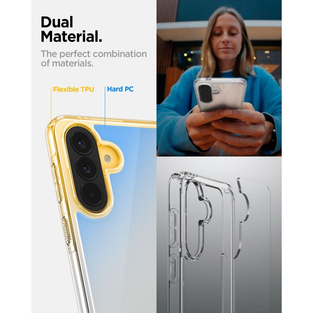 Spigen Ultra Hybrid Cover til Samsung Galaxy A57 5G  - Gennemsigtig