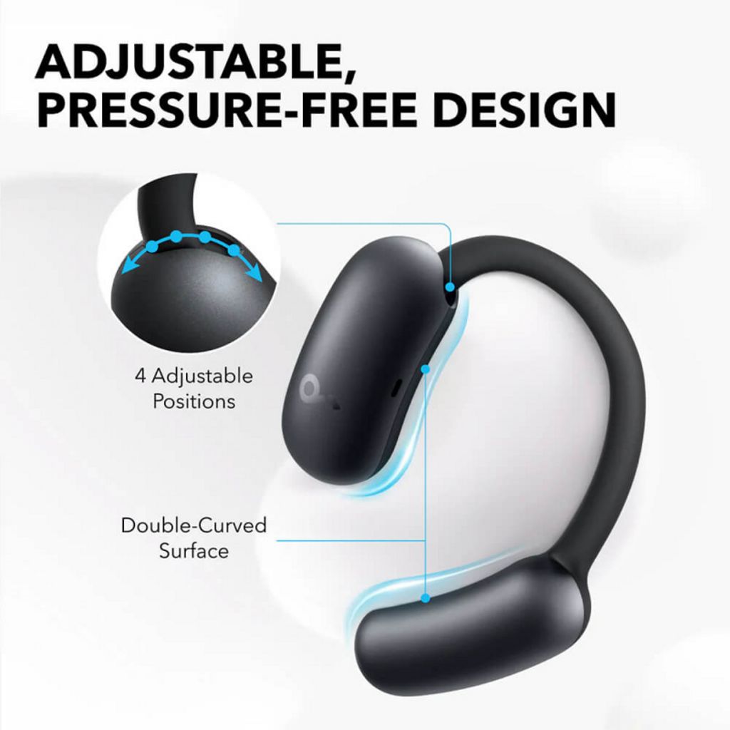 Anker SoundCore AeroFit 2 trådløse hodetelefoner – svart