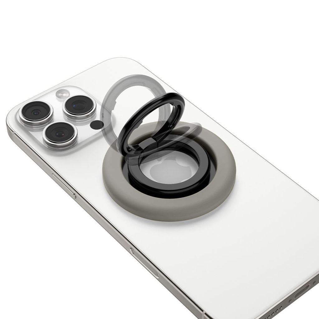 Spigen Nano Pop MagSafe magnetisk ringhållare – grå / svart