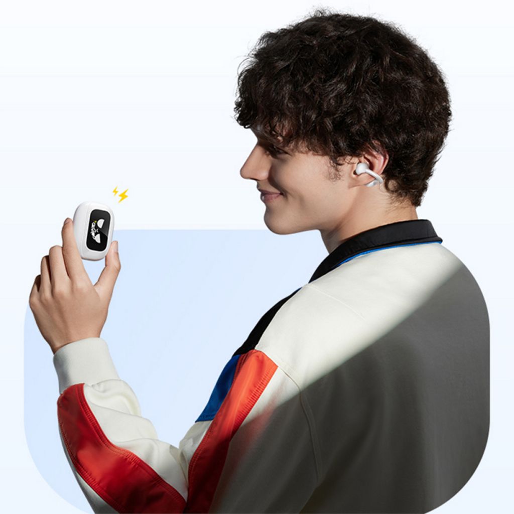 Ugreen S6 ClipBuds Magic WS208 trådlösa hörlurar open-ear – vit