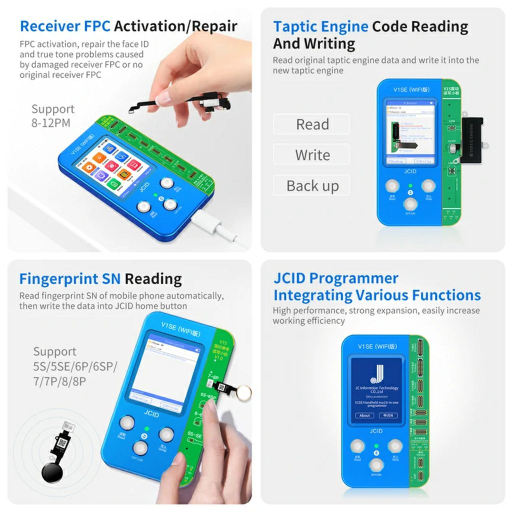 JCID V1SE Programmer For True Tone Battery Face ID Camera Repair