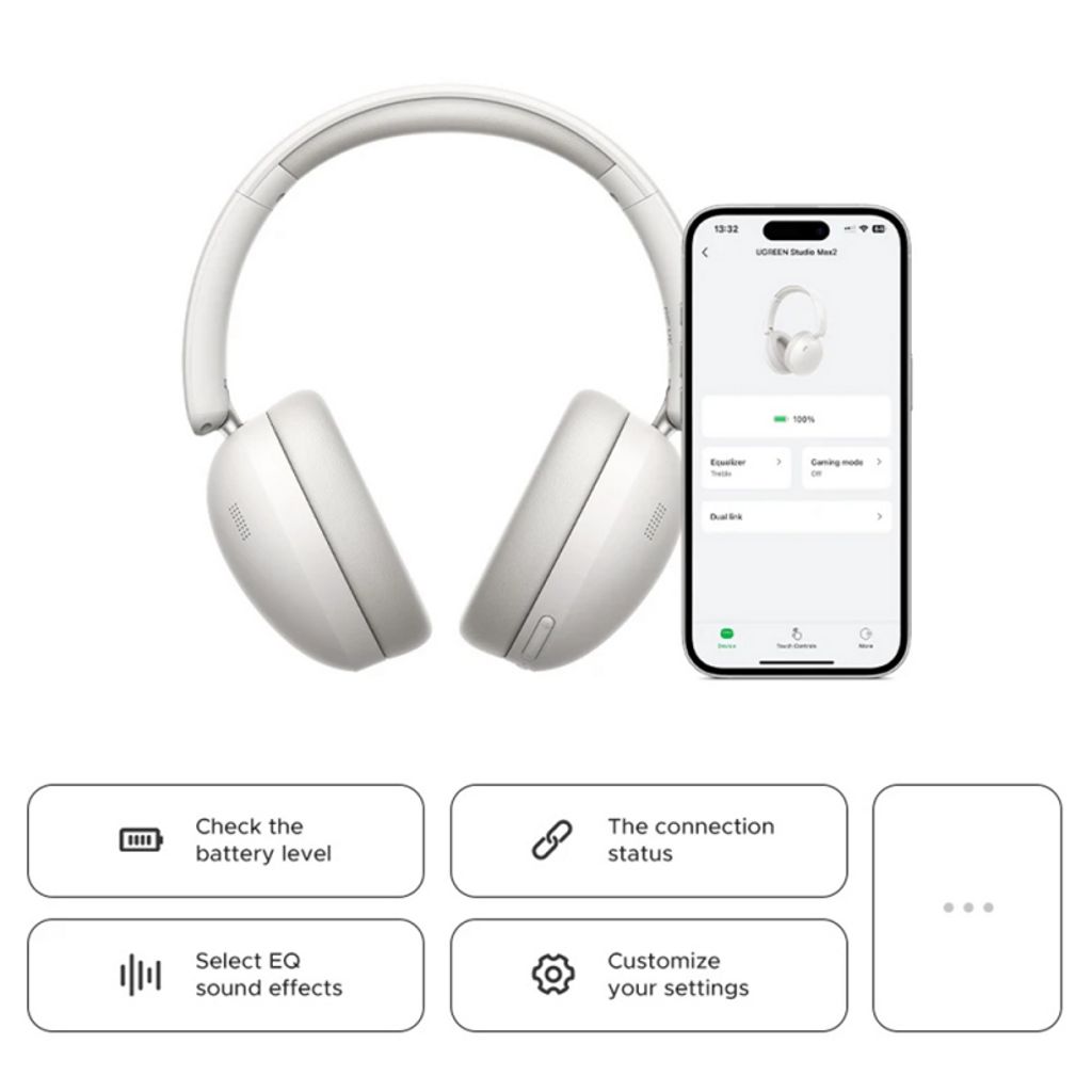 UGREEN HiTune Max 2 trådløse hovedtelefoner over-ear – sort