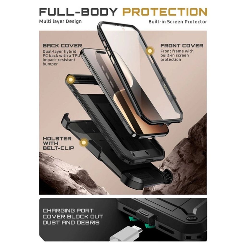 Supcase UB Pro Deksel till iPhone Air - Svart
