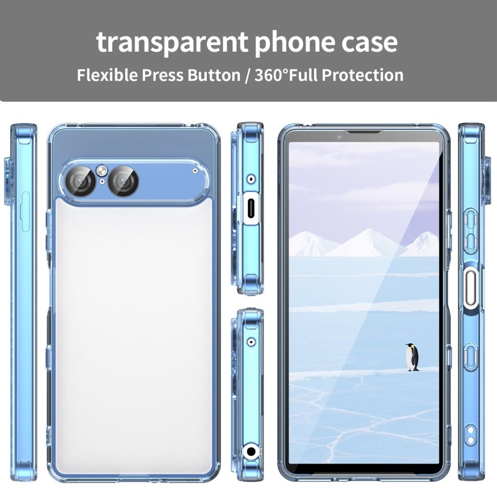 Sony Xperia 10 VII Kuori, Akryyli - sininen