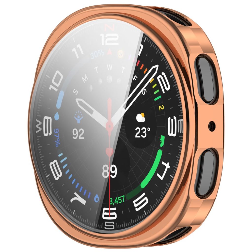 Samsung Galaxy Watch9 40mm TPU-deksel med skjermbeskytter - Rose gull