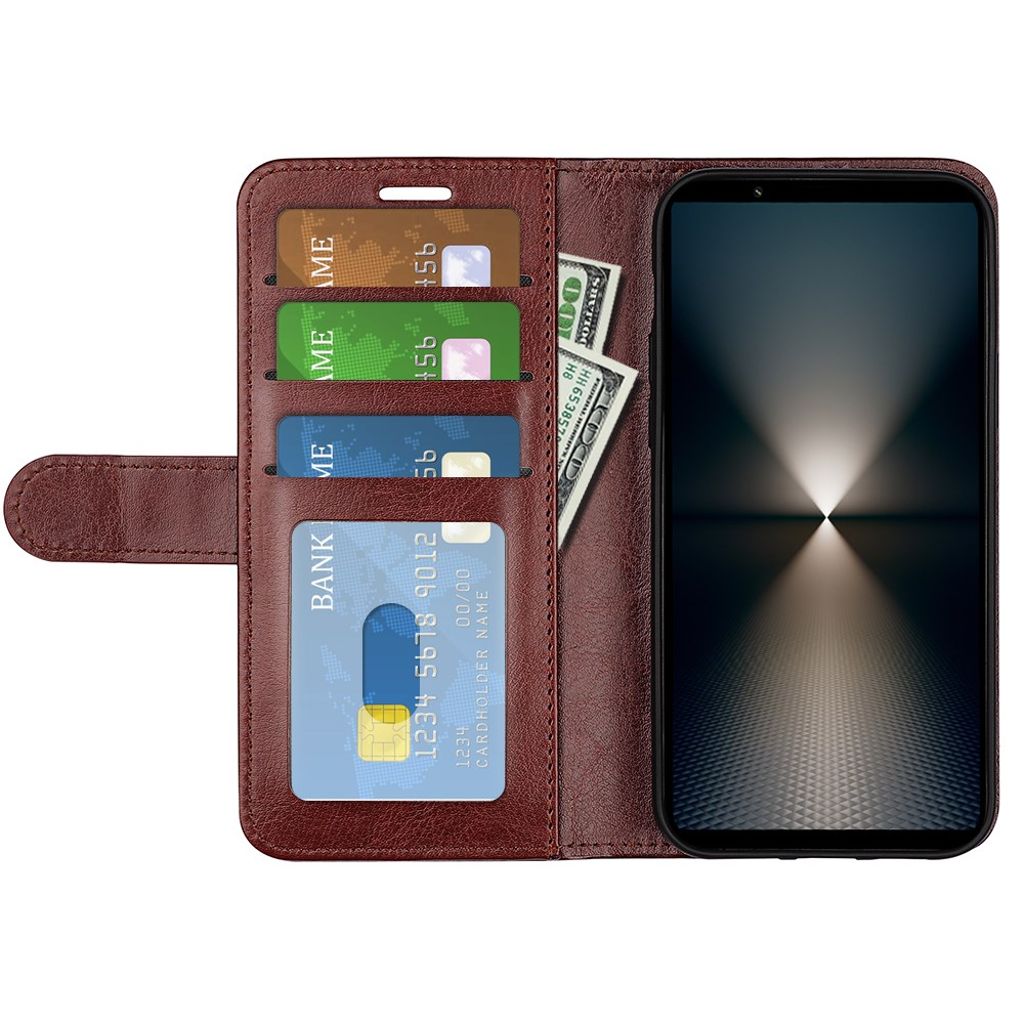 Sony Xperia 1 VII Plånboksfodral med Kortfack - Brun