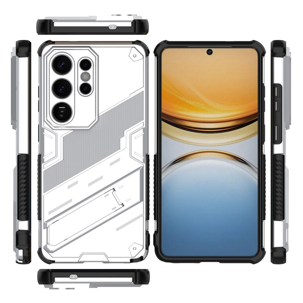 Samsung Galaxy S26 Ultra Telefonskal med Stativ - Vit