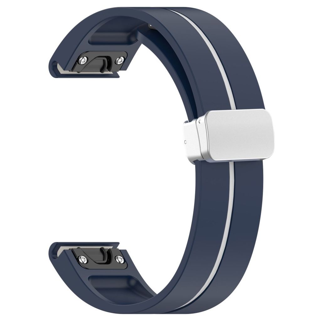 Garmin Fenix 7S etc. Watch Strap in Silicone - Dark Blue