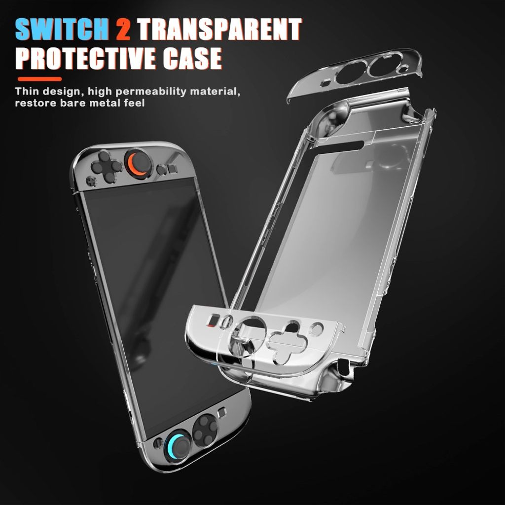 Nintendo Switch 2 Case - Transparent black