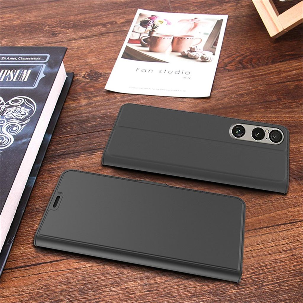 Sony Xperia 1 VII Fodral med Stativ - Svart